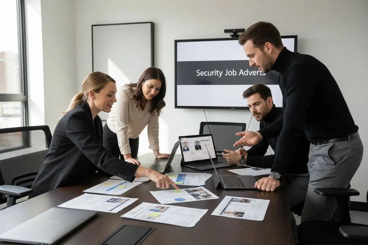 security job adverts teamwork