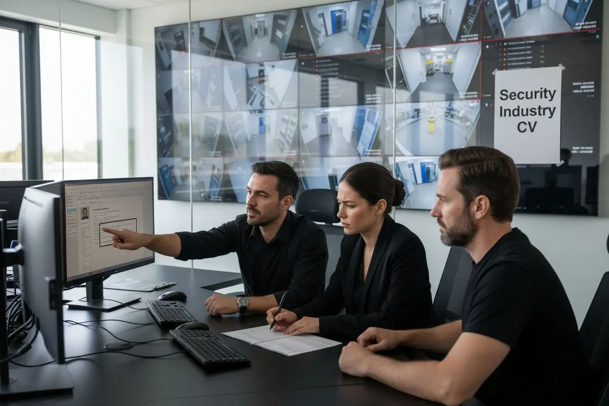 security professionals review CV
