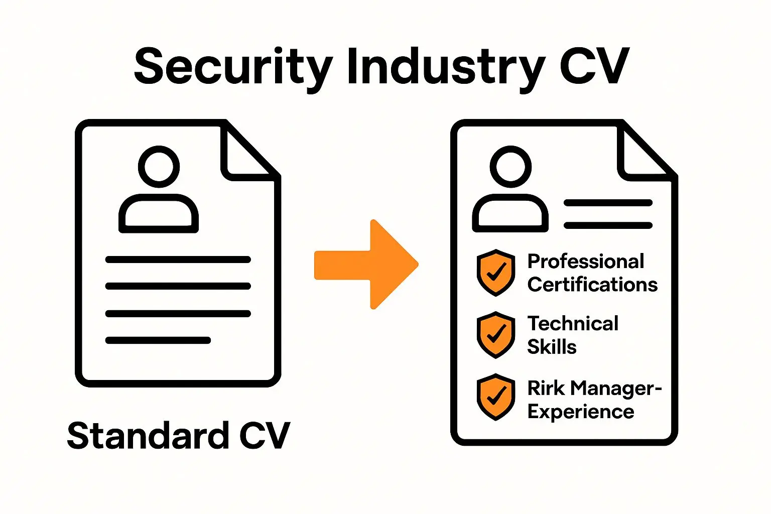 Comparison between standard and security industry CV features