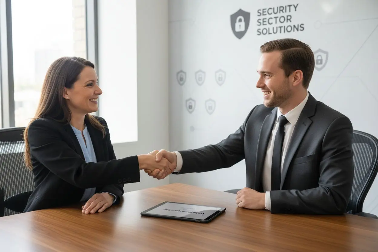 security recruitment handshake