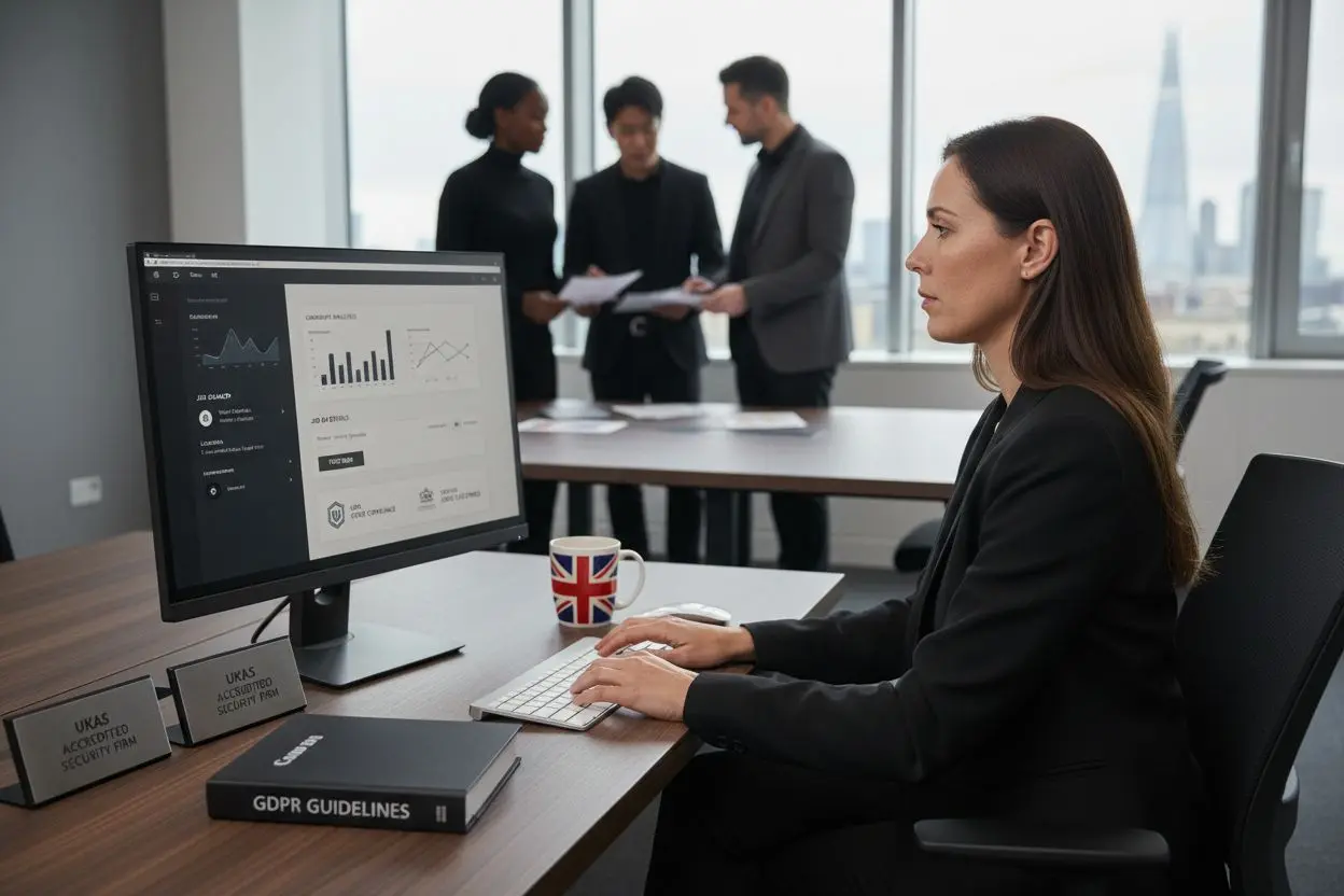 UK security job posting