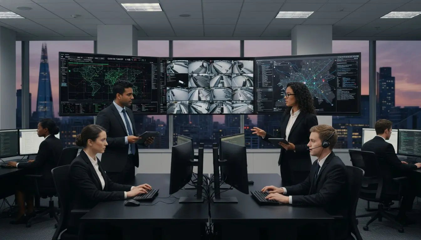 UK security control room