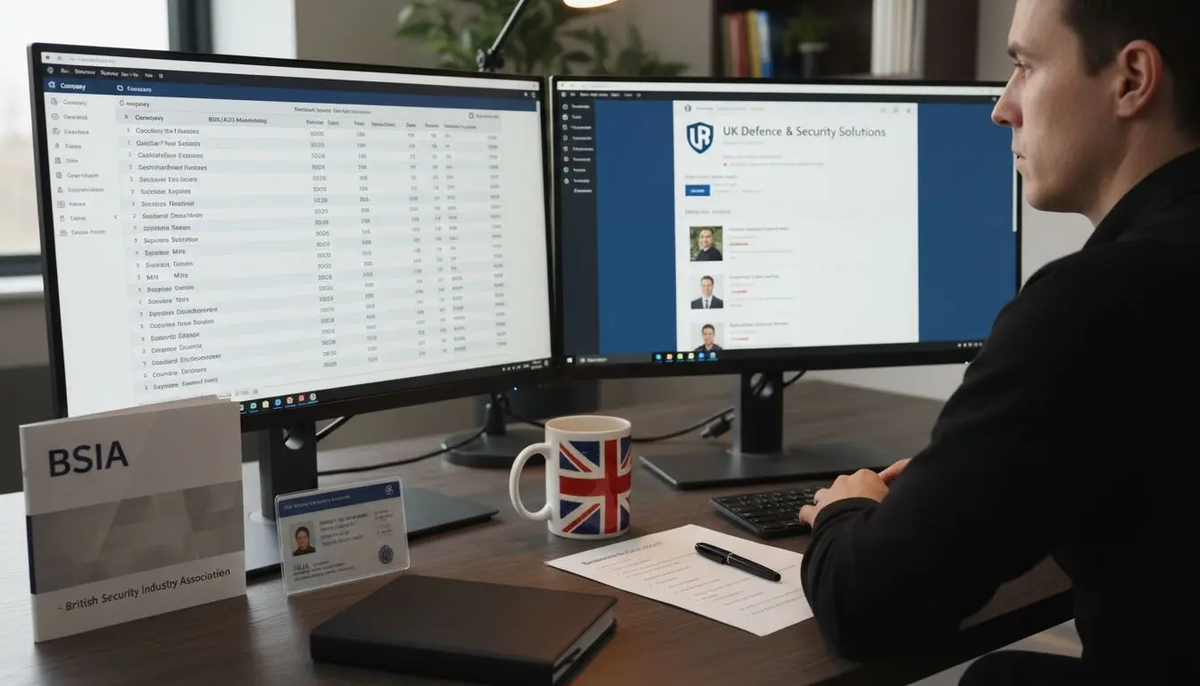 researching security employers UK