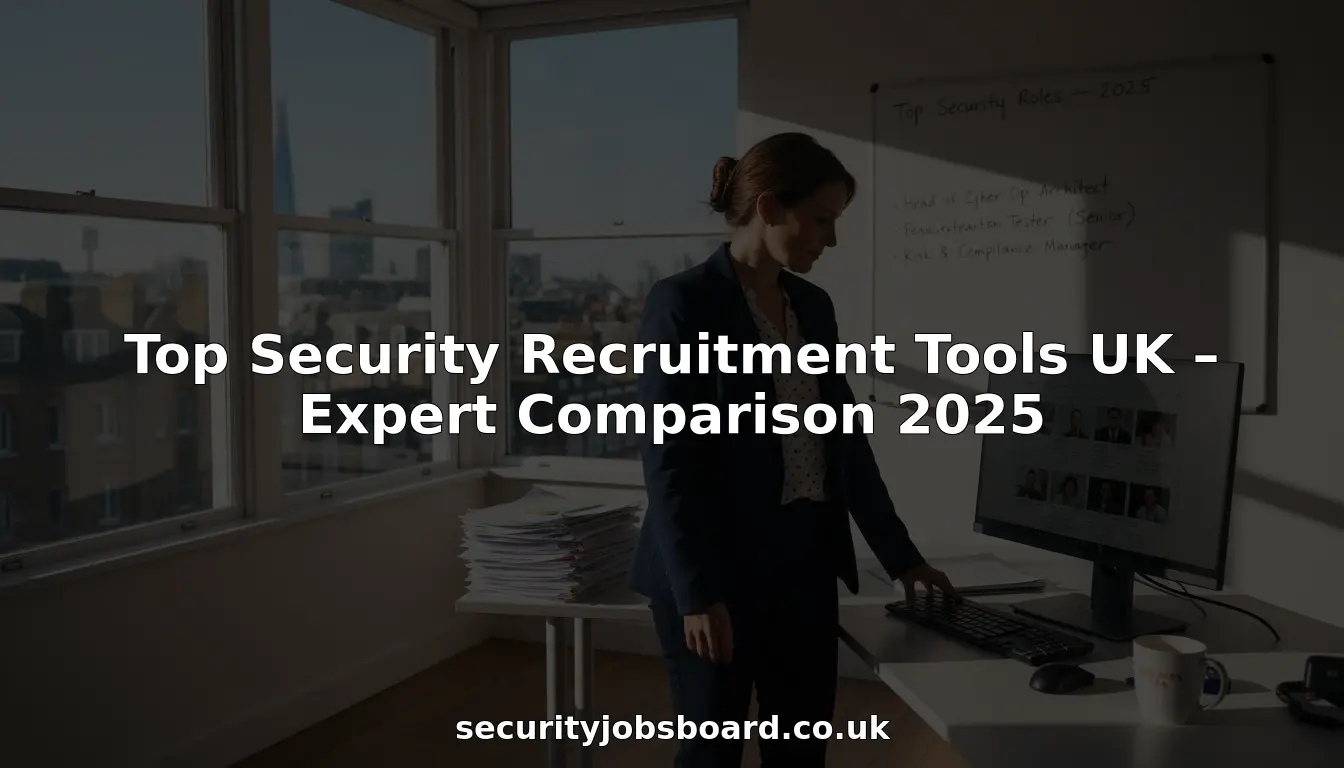 Recruiter reviews security roles in London office