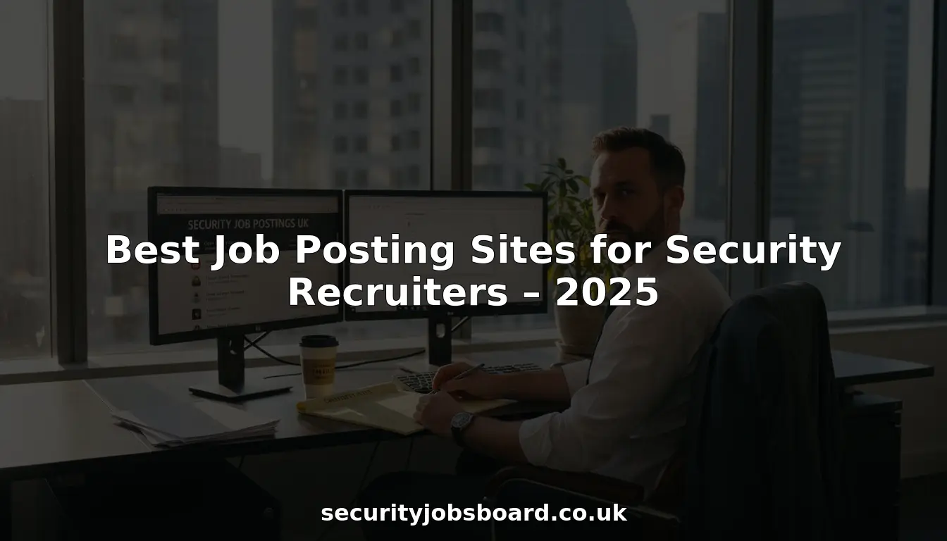 Security recruiter reviewing job board listings