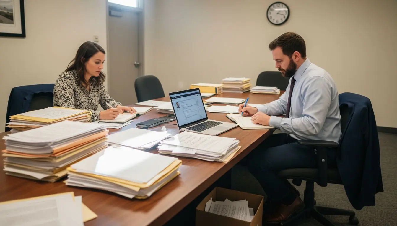Hiring coordinators screen security candidates