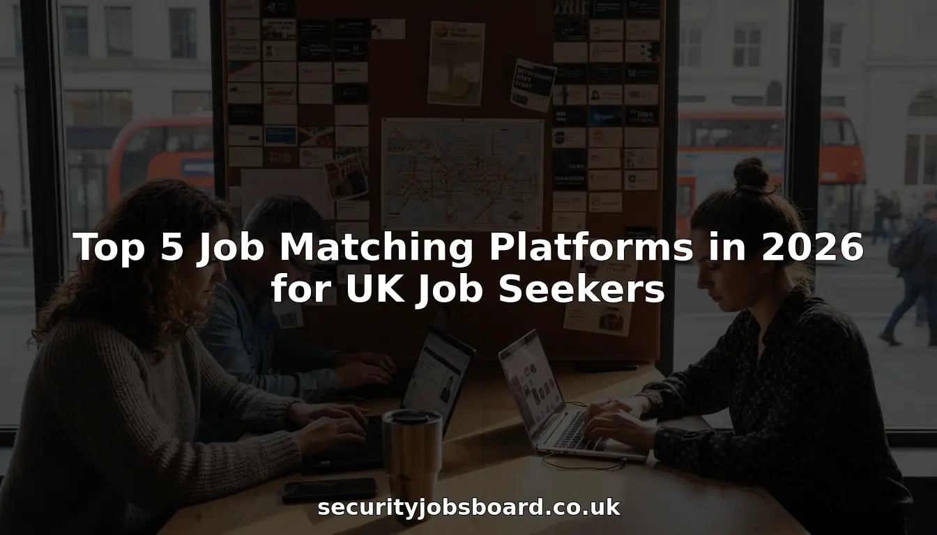 UK job seekers on laptops in coworking space