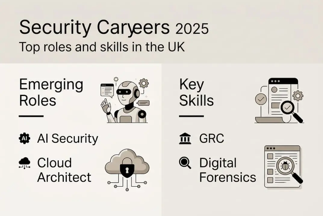 Infographic: security roles and skills UK 2025