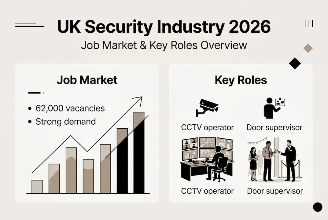 Infographic UK security job market 2026