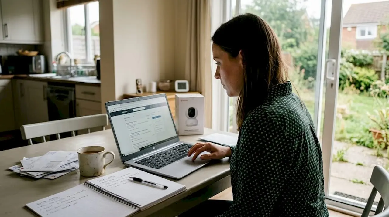 Security professional exploring hybrid job roles at home