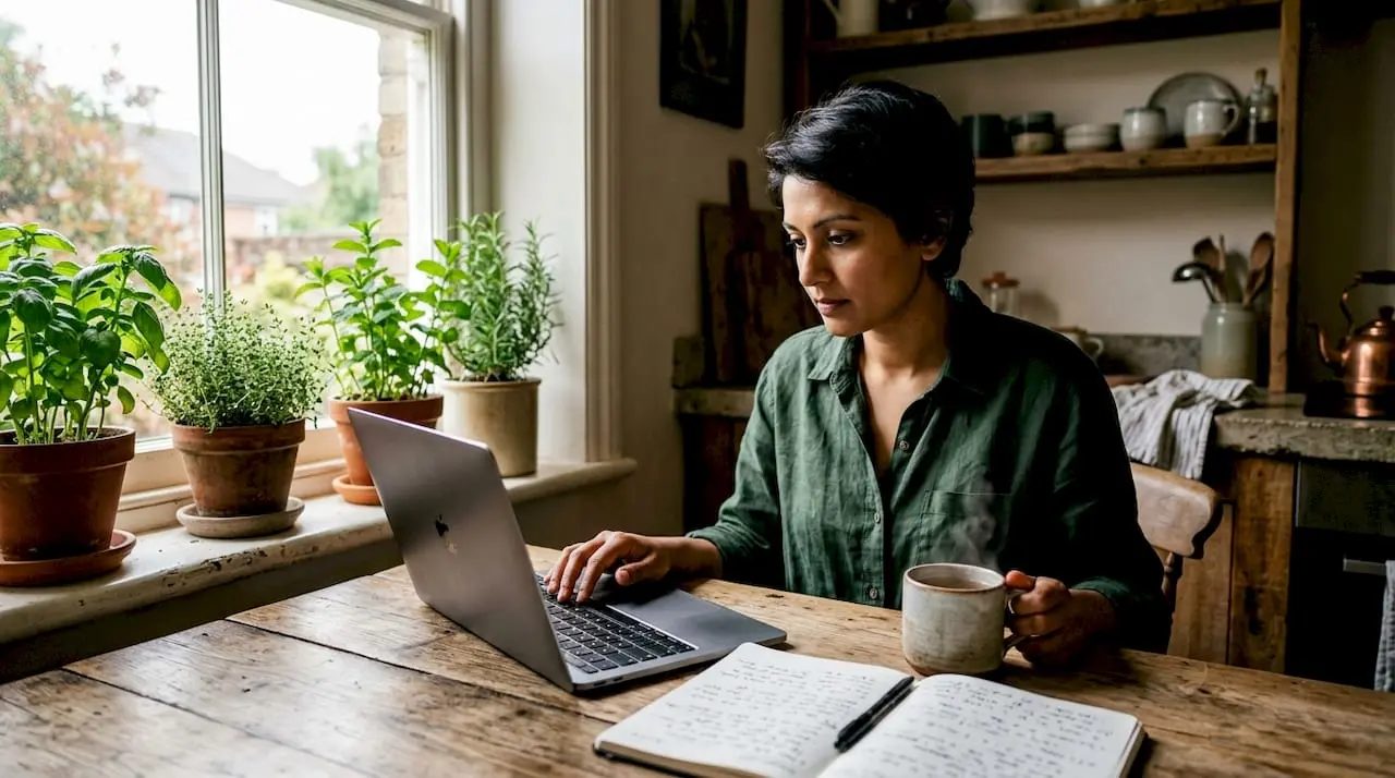 DevSecOps engineer working at home desk