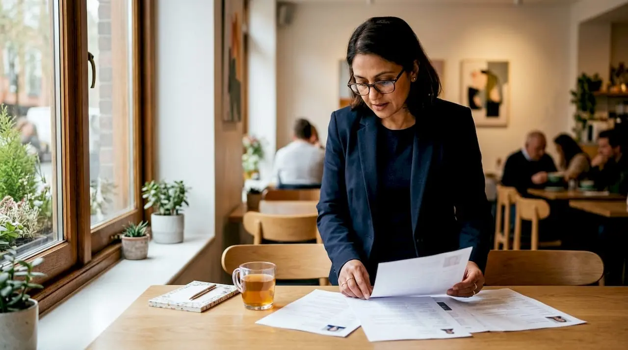 Security recruiter reviewing UK job postings