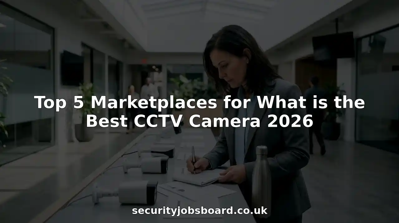 Security consultant reviewing CCTV camera models