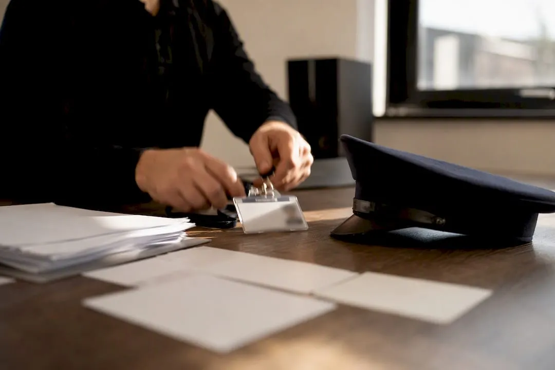 Security licensing and background check papers