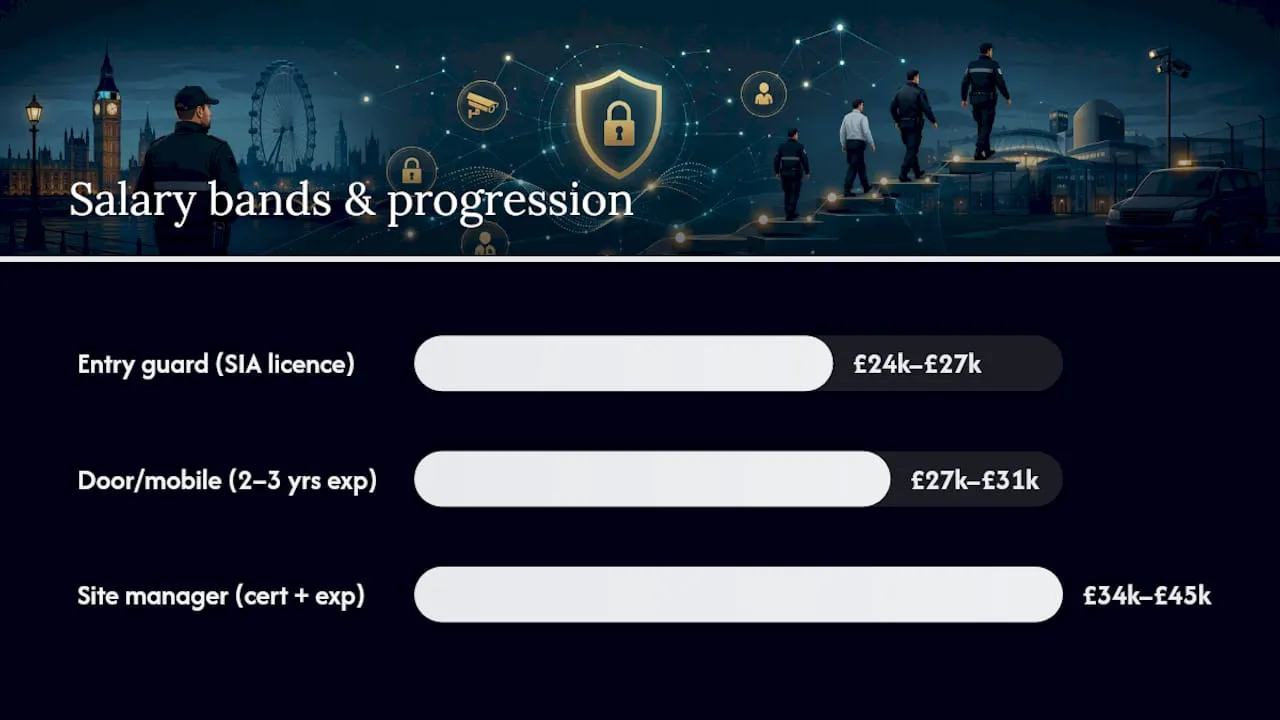 UK security salary progression bands