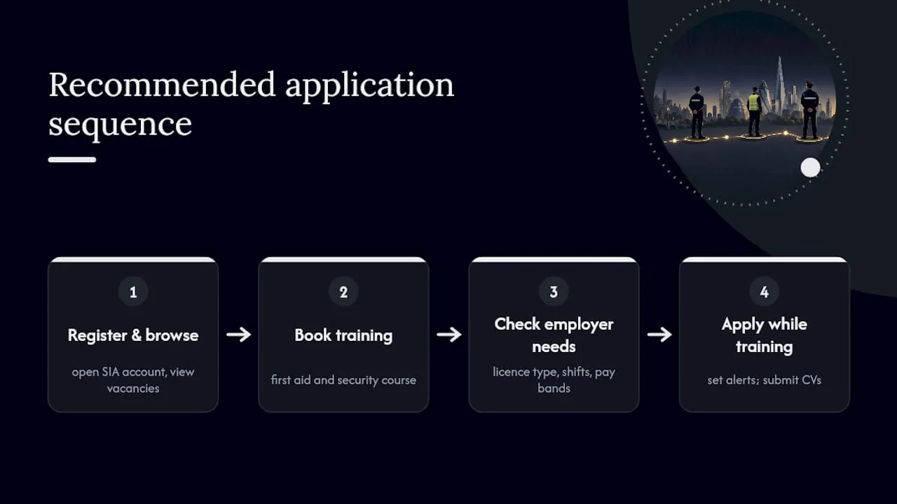 Parallel SIA training and job search process
