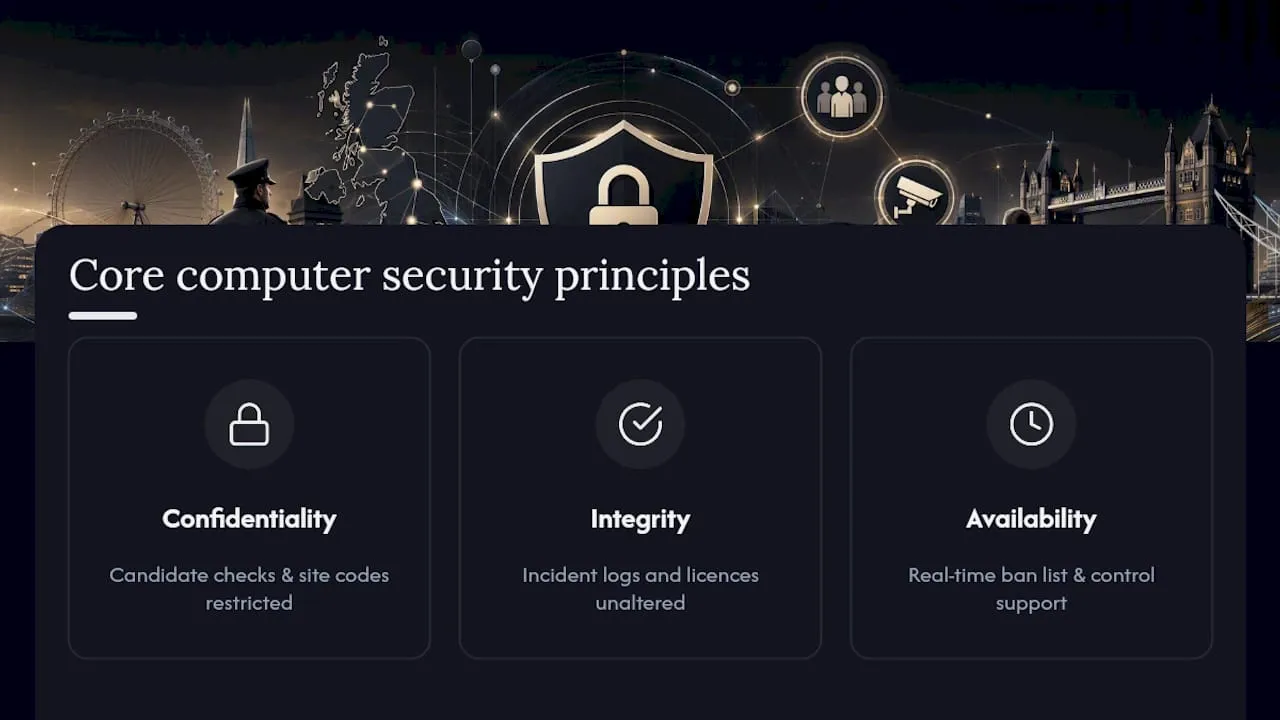Three principles of computer security standards