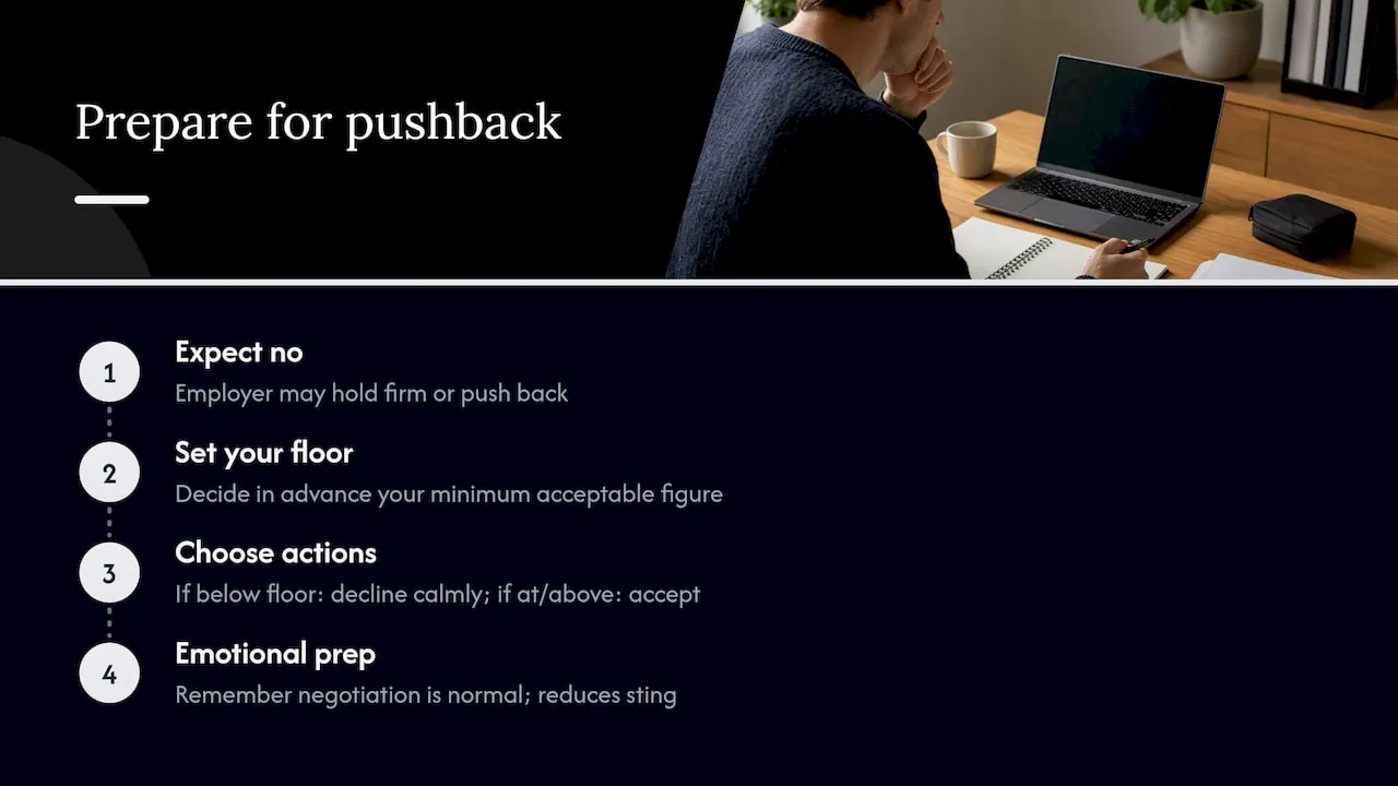 Preparing mentally and emotionally for possible rejection or pushback — overview diagram